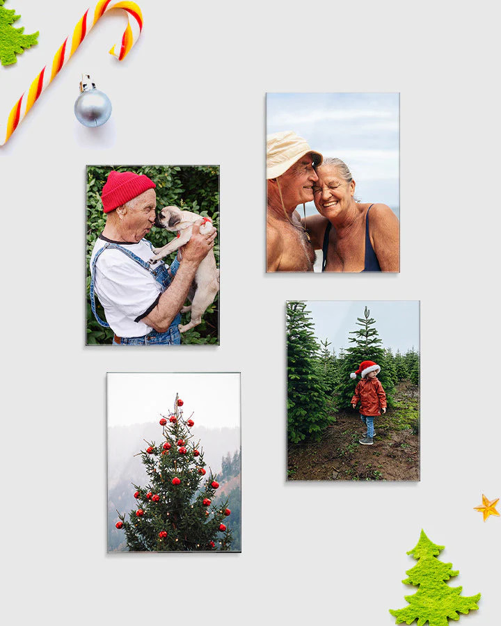 4 X-Small Glass Prints Bundle | Fracture