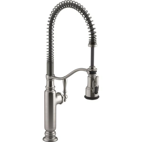 Pull Down Single Handle Kitchen Faucet with BerrySoft™ and MasterClean™ and with Accessories | Wayfair North America