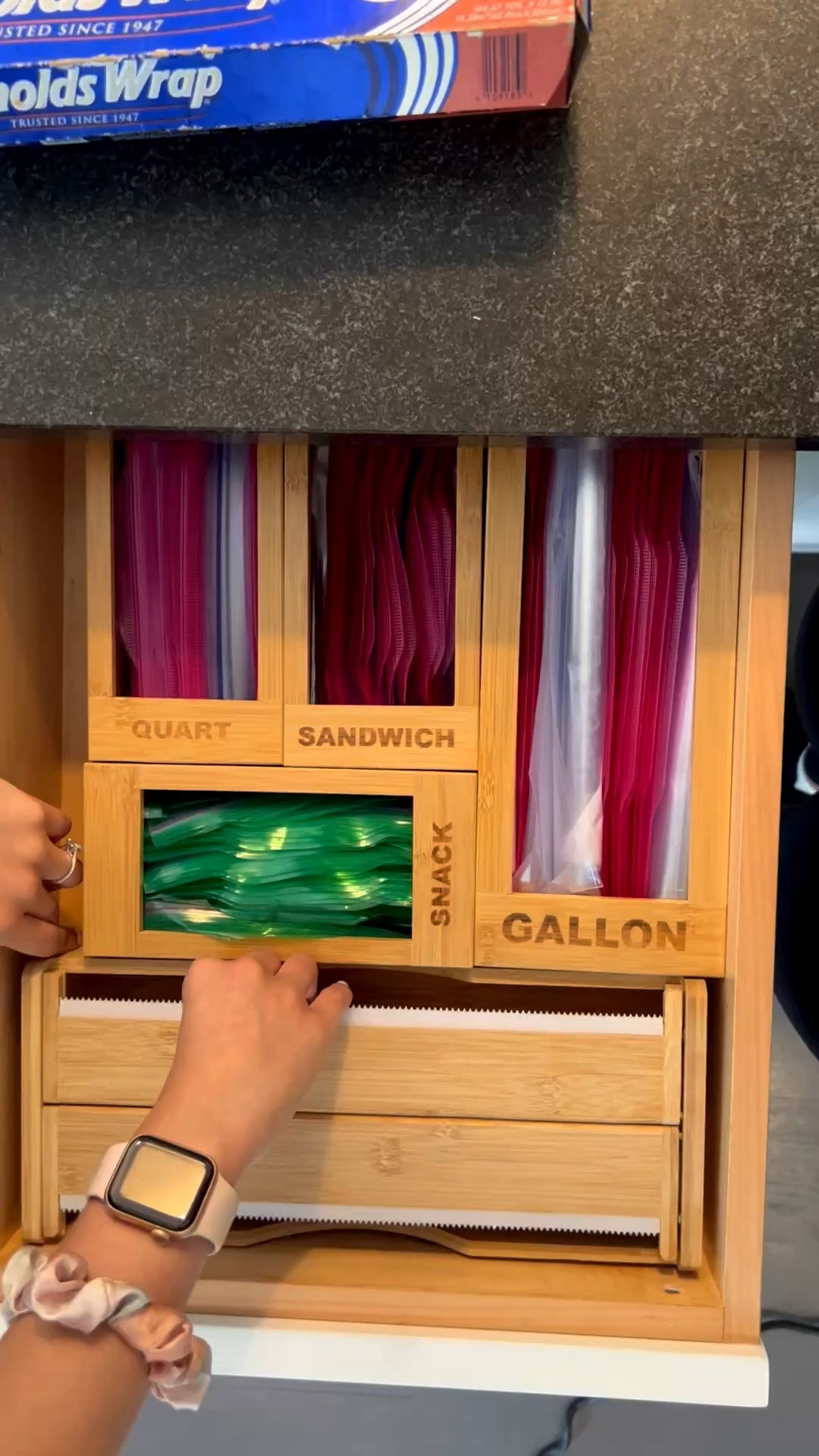 Kitchen drawer organizers for ziplocs and foil 🍳✨

#LTKmorningroutine #LTKmomlife #LTKHome