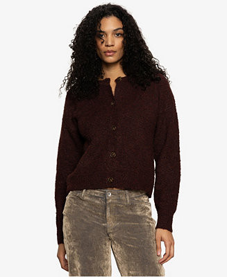 Women's Boucle Long Sleeve Cardigan Sweater | Macy's