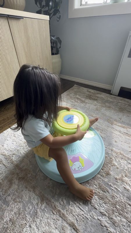 Toddler toys! Perfect to keep them busy with this sit n spin toy. Playskool Peppa Pig Sit 'n Spin Musical Classic Spinning Activity 

#LTKKids #LTKBaby #LTKFamily