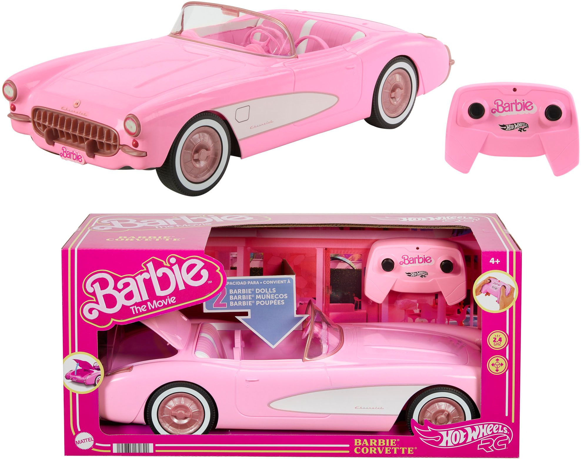 Barbie The Movie Corvette Remote Control Vehicle HPW40 - Best Buy | Best Buy U.S.