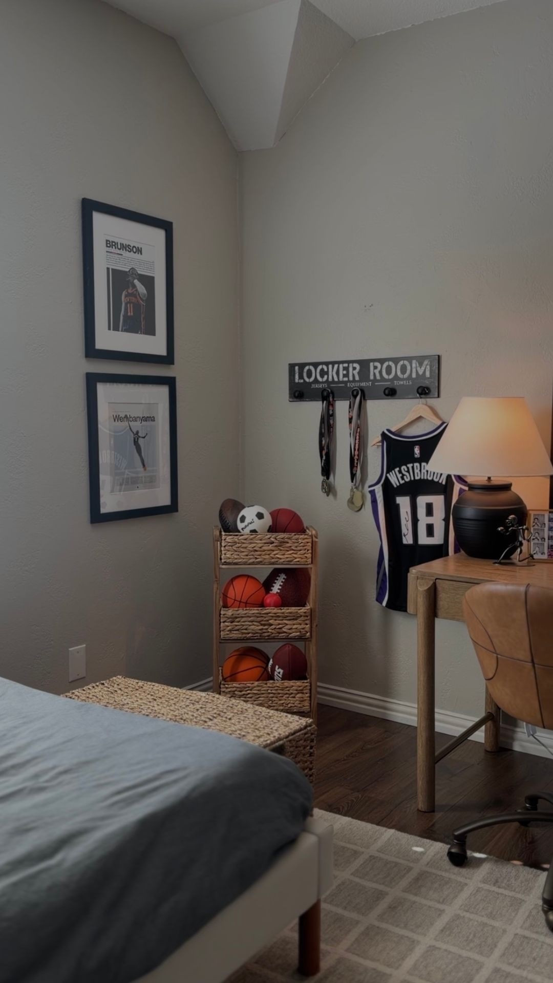 Boys room inspo 🏀 locker room sign is hobby lobby!

#LTKHome #LTKKids