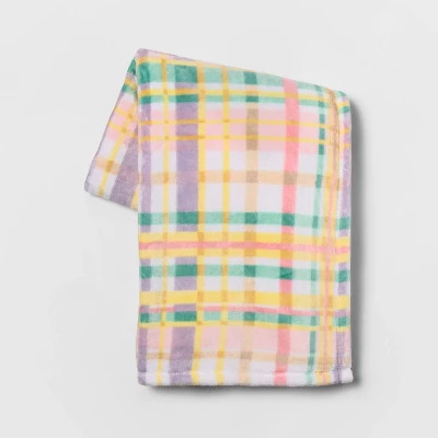 Plaid Plush Throw Blanket - Spritz™ | Target