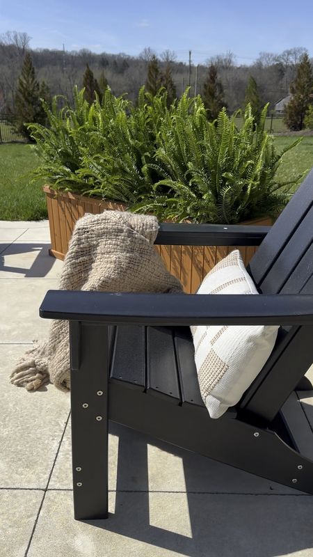 Black modern Adirondack chairs with the cedar planter box is a winning combination!
Wayfair big outdoor sale. 



#LTKsalealert #LTKSeasonal #LTKhome