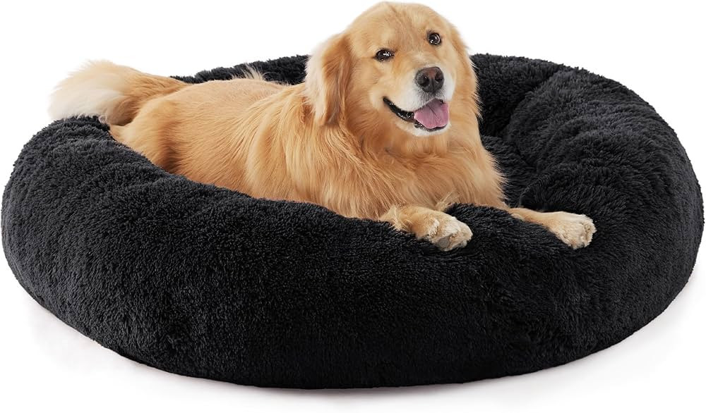 Bedsure Calming Dog Bed for Extra Large Dogs - Donut Washable Large Pet Bed, 45 inches Anti-Slip ... | Amazon (US)