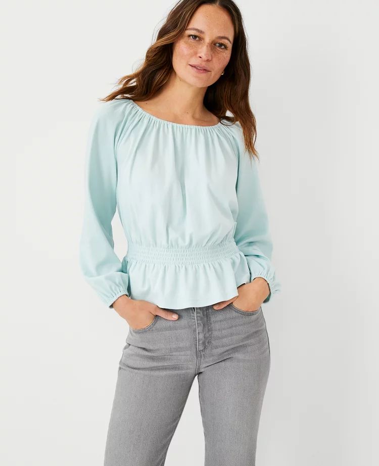 Smocked Waist Top | Ann Taylor (US)