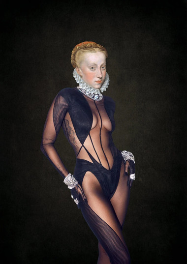 Limited Edition Fine Art Fashion Collage A2 Giclee Print 'Mugler 1616'