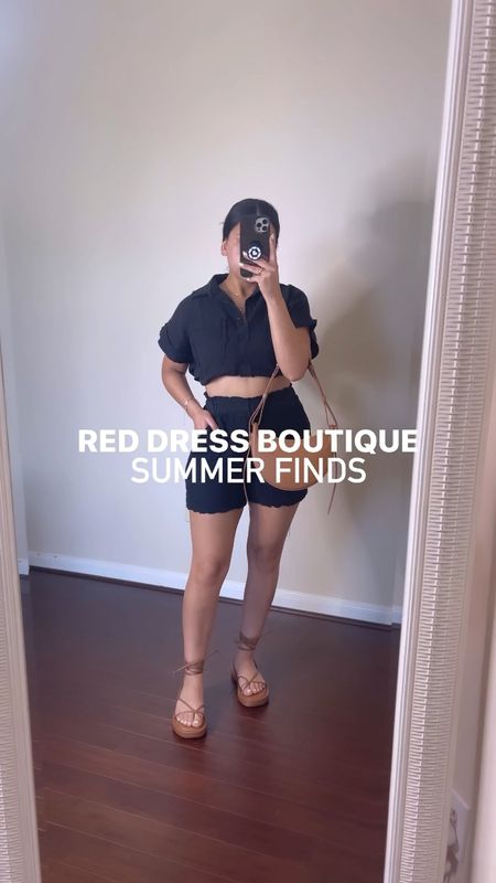 Red dress boutique summer sale 30% off w code WOW30 
Black set: small
White maxi dress: small
Black tank: small
Straight leg jeans: 26 
Lace up heels: 6 
Polene inspired bag 

#LTKsalealert #LTKunder50 #LTKSeasonal