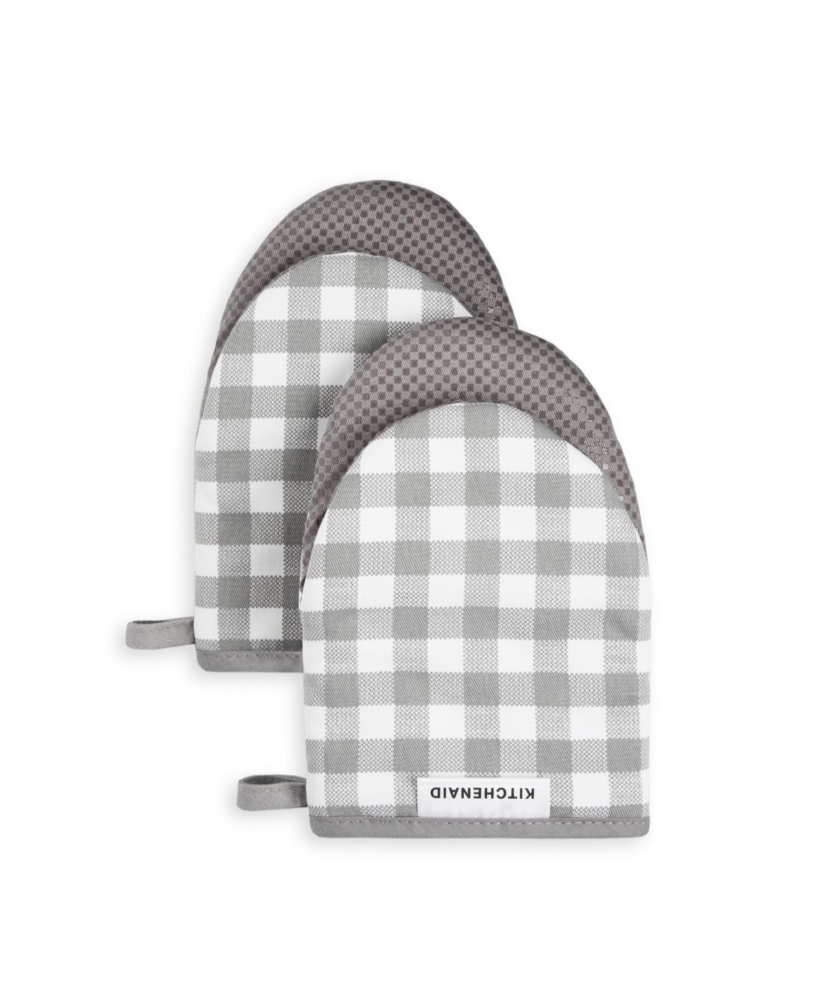 KitchenAid Gingham 2-Pc. Mini Oven Mitt Set | Macys (US)