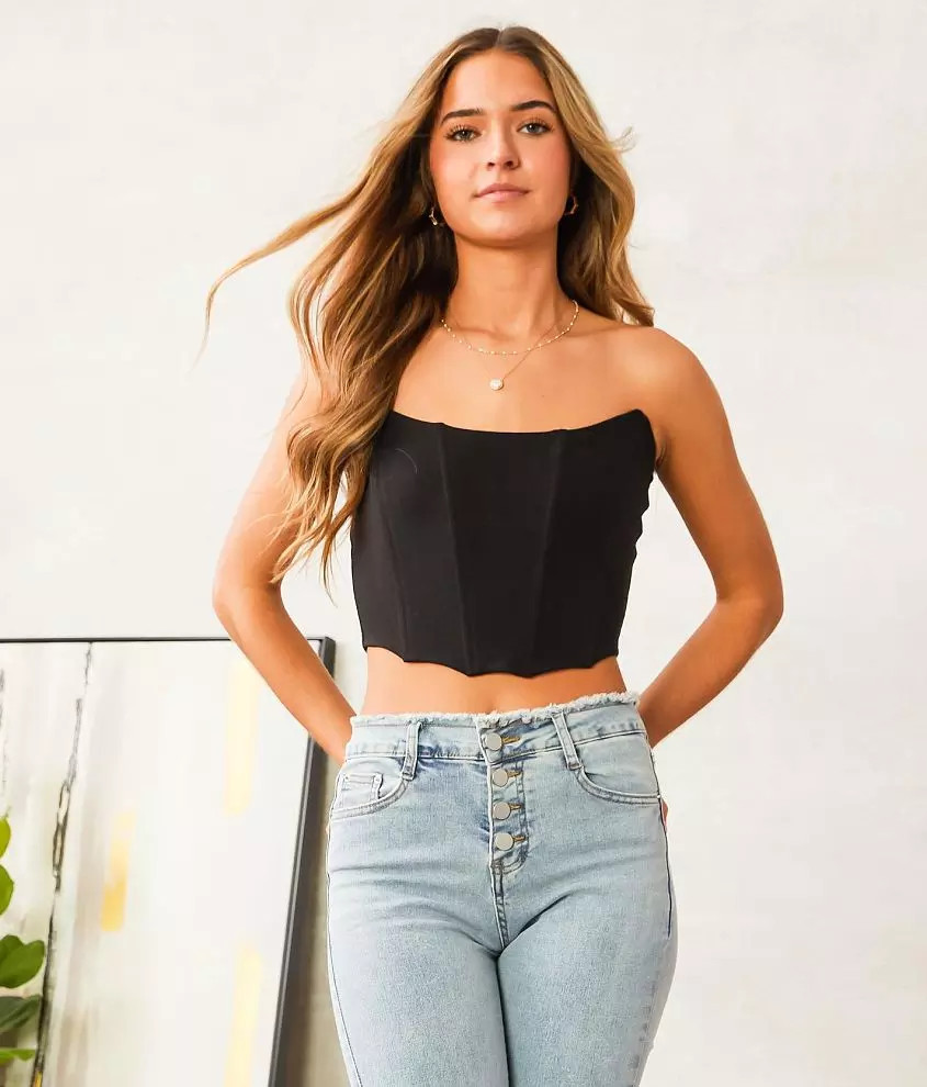 Strapless Corset Tube Top | Buckle