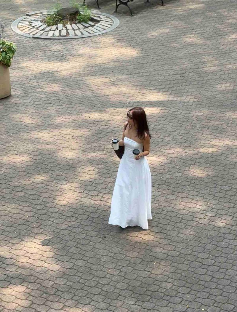 Favorite white strapless dress
 

 