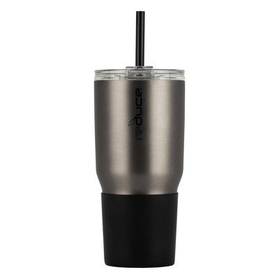 Reduce 34oz Cold1 Insulated Stainless Steel Straw Tumbler with Silicone Grip | Target