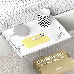 BedShelfie Bedside Shelf for Bed & Top Bunk- College Dorm Room Essentials, Loft Bed Accessories, ... | Amazon (US)