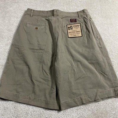 Vintage 90s Abercrombie & Fitch Shorts Mens 38 Green Pleated Chino Baggy Twill | eBay US
