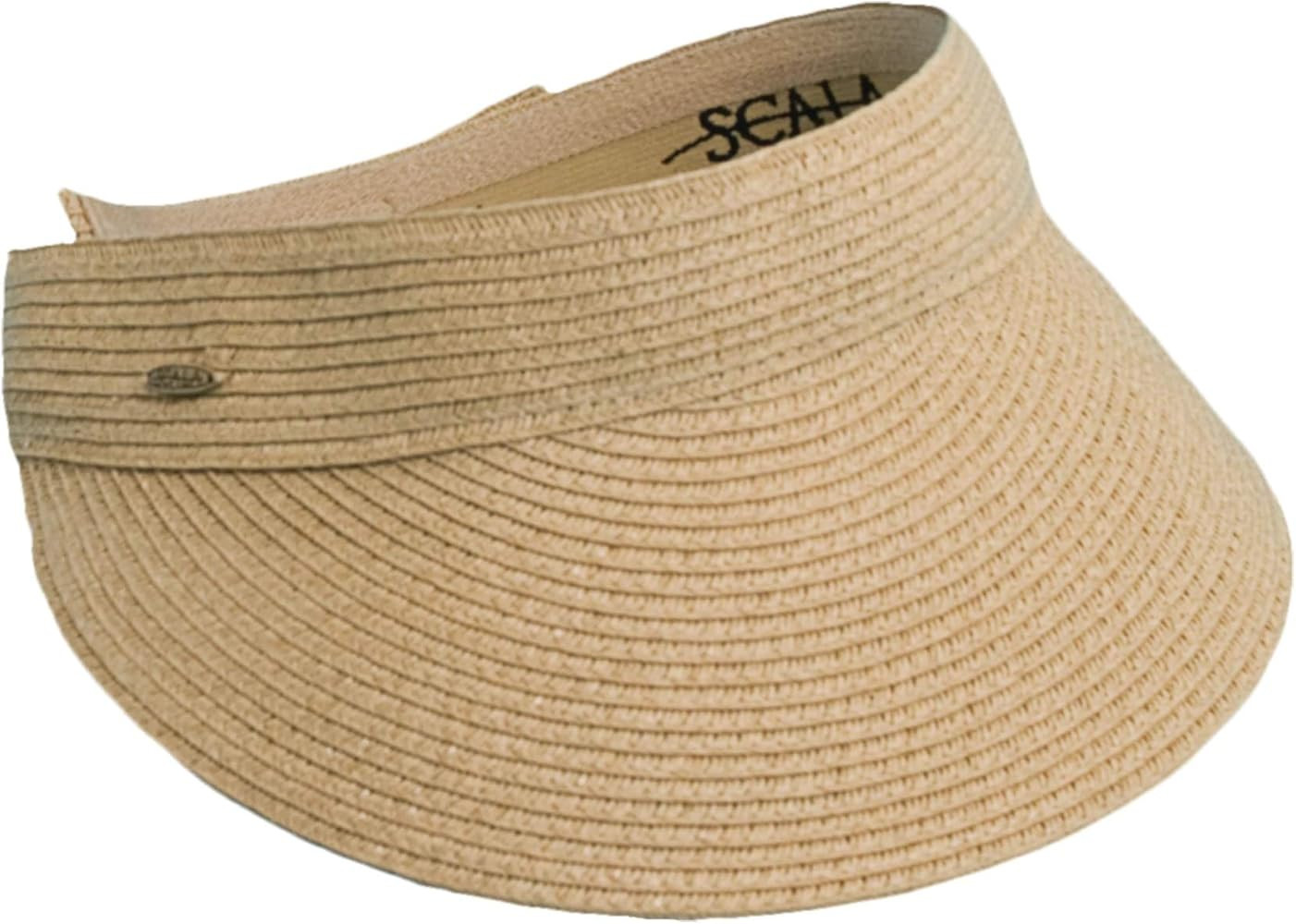 Scala Women's Paper Braid Visor | Amazon (US)