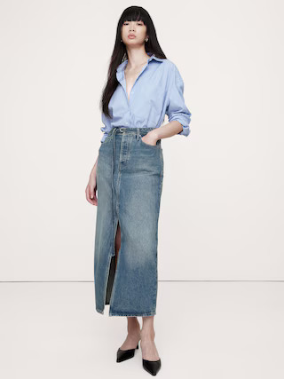 Denim Maxi Skirt | Banana Republic (US)