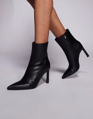 ASOS DESIGN Eve heeled ankle boots in black | ASOS | ASOS (Global)