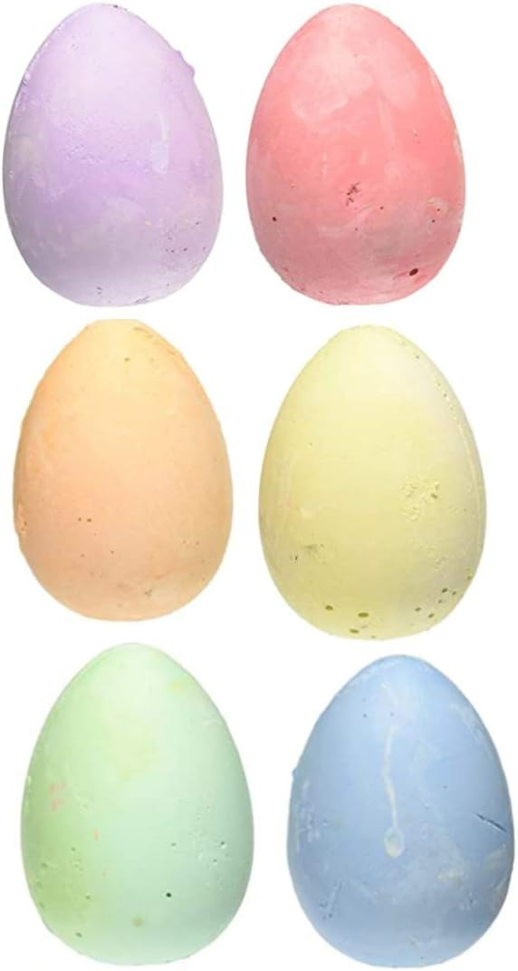 Sidewalk Chalk Egg Shaped 6 Piece Set | Amazon (US)