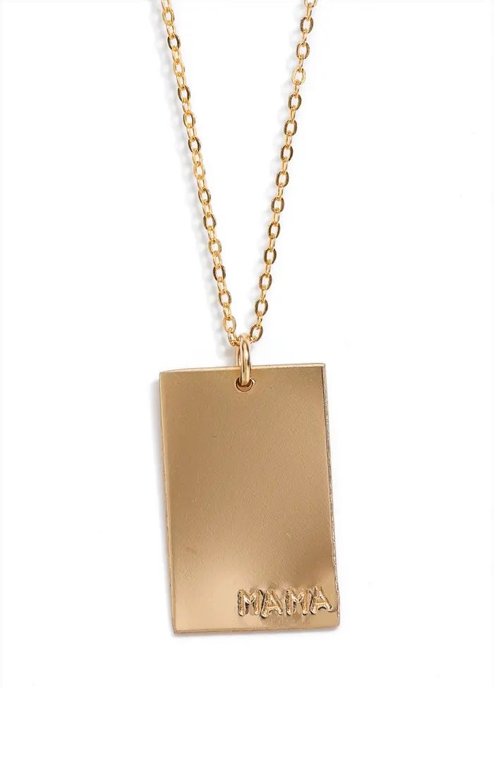 Set & Stones Mama Tag Necklace | Nordstrom | Nordstrom