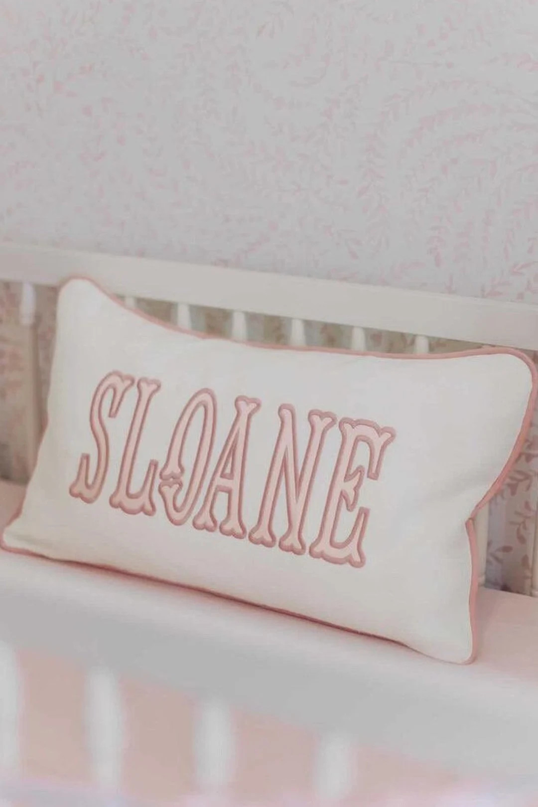 Appliqué Name Pillow Sham Classic Fishtailmany More Styles - Etsy | Etsy (US)