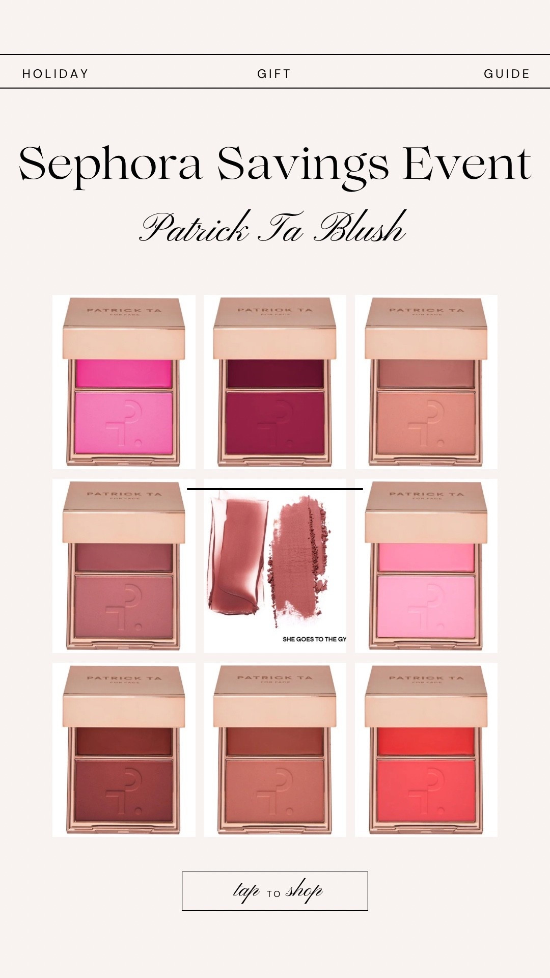 Patrick Ta Blush

#LTKGiftGuide #LTKBeauty #LTKSaleAlert