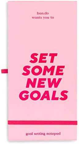 ban.do Good Intentions Goal and Habit Tracker Notepad, List Pad Includes 80 Perforated Sheets, In... | Amazon (US)