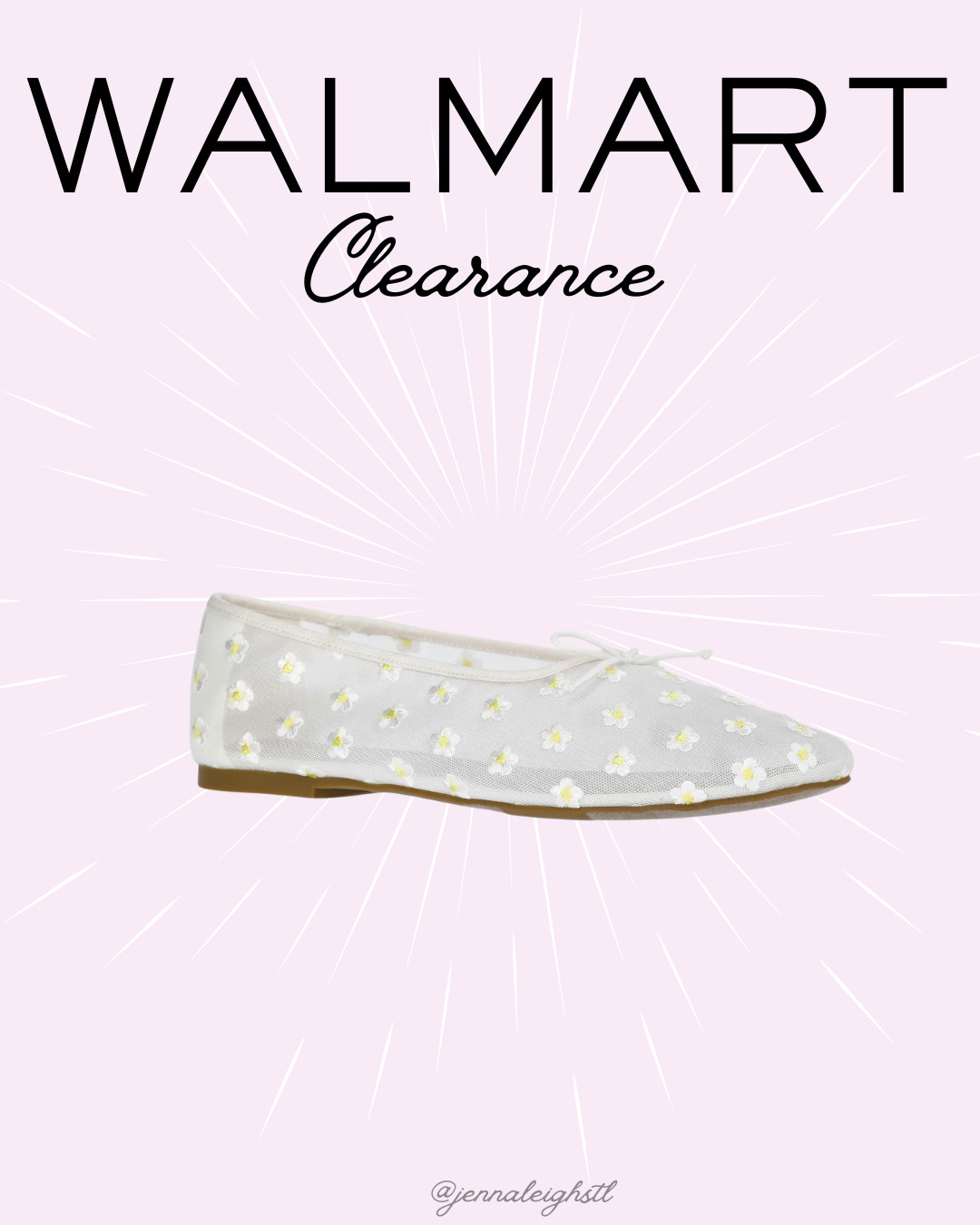 If you've had these floral mesh ballet flats sitting in your cart, this is your sign. They're on clearance at Walmart right now with $13 in savings. Such a fun statement shoe for way less. 

 #LTKSeasonal #LTKSaleAlert #LTKMidsize