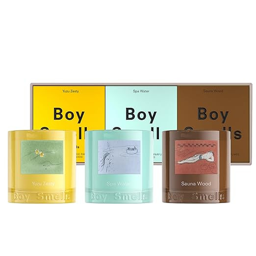 Boy Smells Votive Trio Scented Candles Set – Spa Water, Sauna Wood & Yuzu Zesty – 3 x 2.8 oz ... | Amazon (US)
