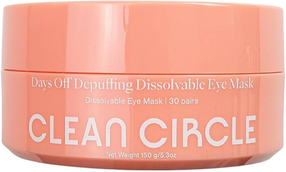 Clean Circle Depuffing Dissolvable Under Eye Masks - Enriched with Glucomannan, and Pumpkin Seed ... | Amazon (US)