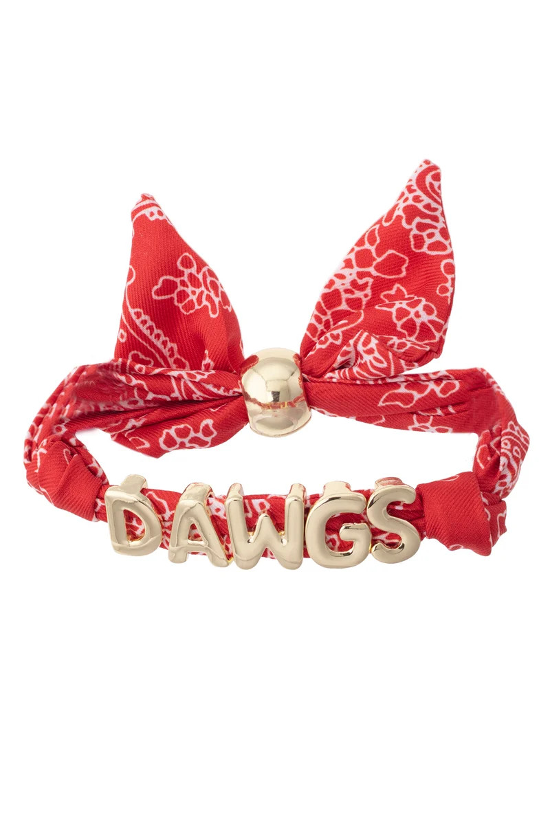 Georgia Bulldogs Bandana Slider Bracelet | CANVAS
