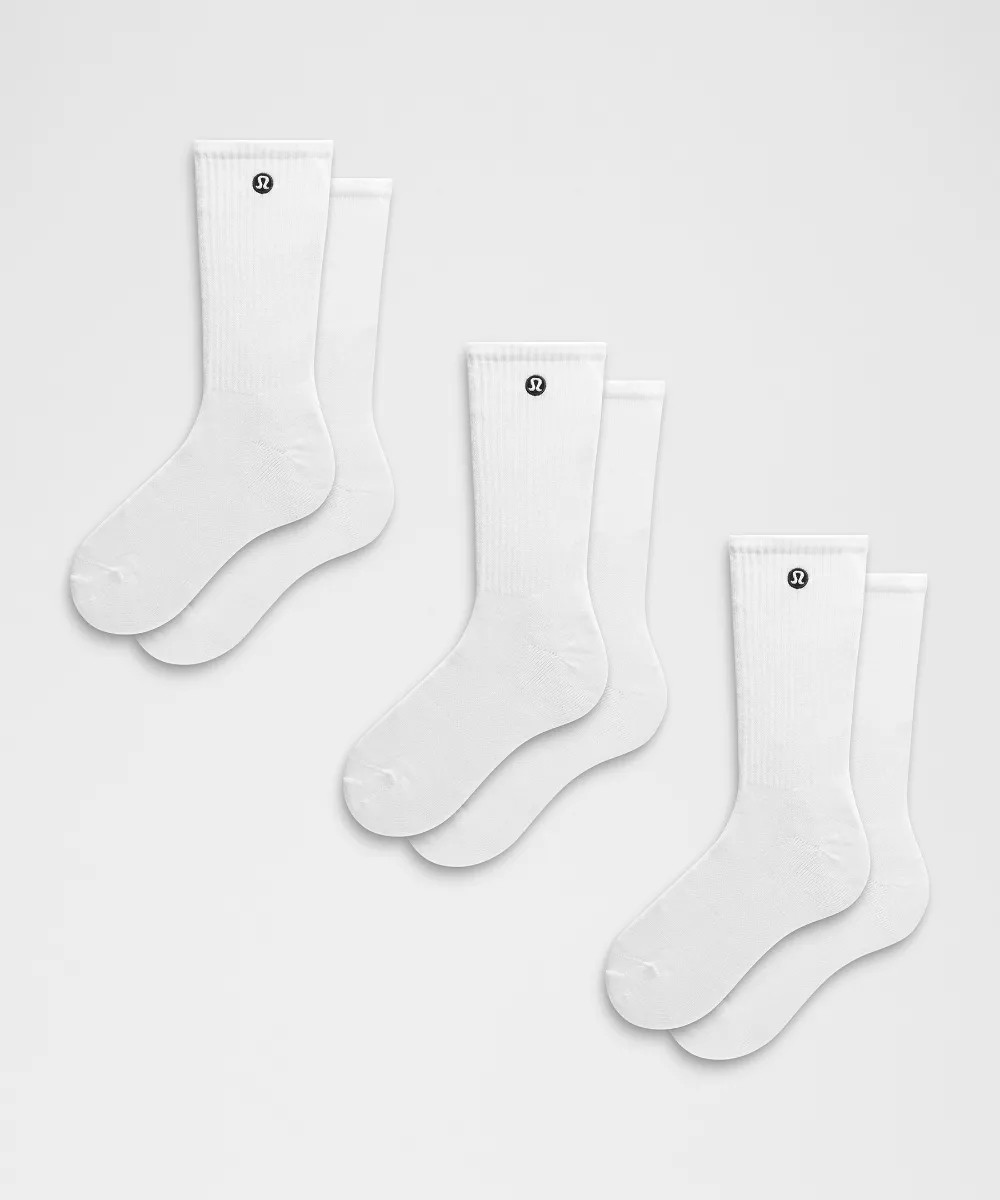 Unisex Daily Essential Crew Socks *3 Pack | Lululemon AU | lululemon (AU)