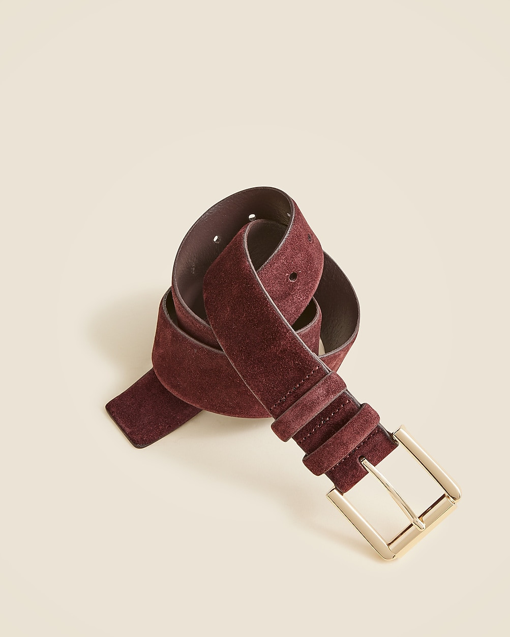 Suede roller-buckle belt | J. Crew US