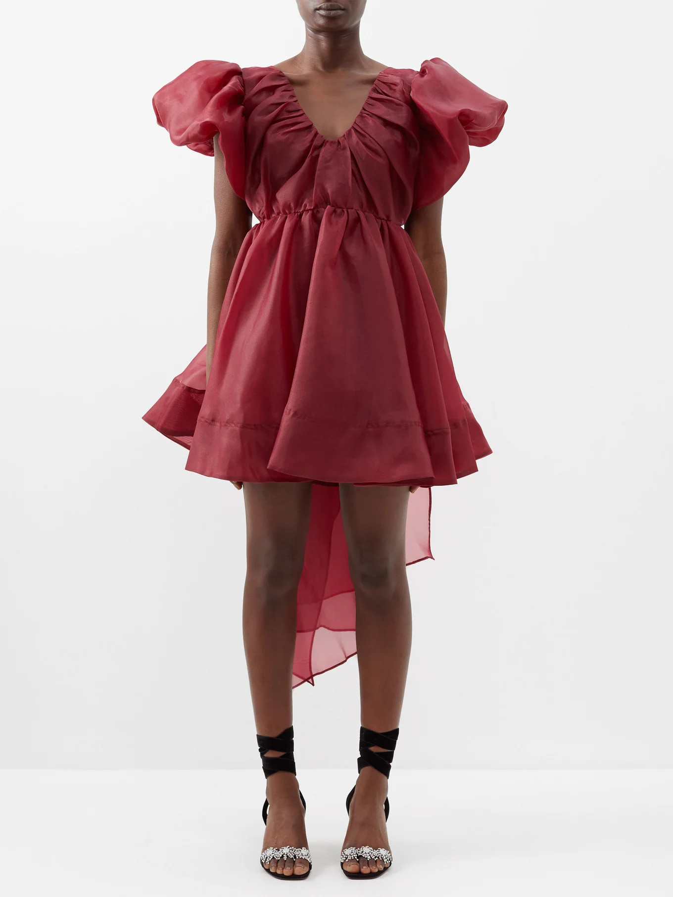 Gretta bow-trimmed organza mini dress | Aje | Matches (UK)