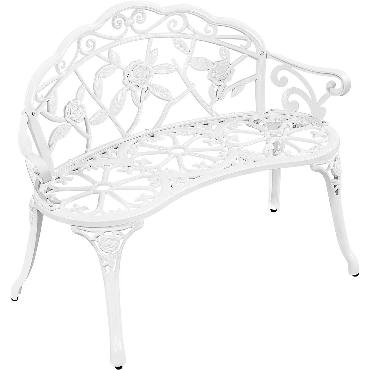 Astoria Grand Aloa Aluminum Metal Coating Weather-resistant Garden Bench & Reviews | Wayfair | Wayfair North America