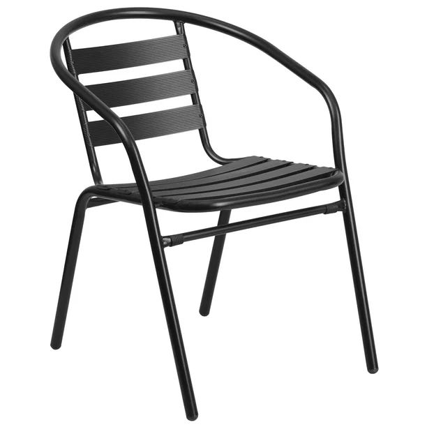 Flash Furniture Metal Restaurant Stack Chair with Aluminum Slats Multiple Colors - Walmart.com | Walmart (US)