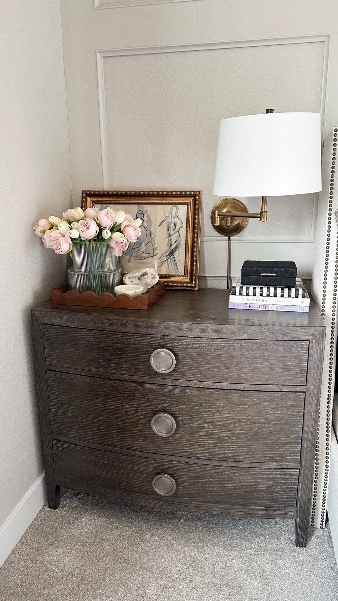 #Ad These @Wayfair nightstands are my favorite addition to my bedroom. They are so well made, come in 2 color options, and have plenty of storage. I paired them with a few simple accessories to create a look that's both beautiful and functional.  🤎🌿☁️

Styling a nightstand doesn't have to be complicated—it just comes down to layering, texture, and choosing pieces that work together. 

#liketkit #wayfair #wayfairpartner #BedroomInspo #BedroomDecor #NightstandDecor #nightstands

#LTKHome #LTKSaleAlert