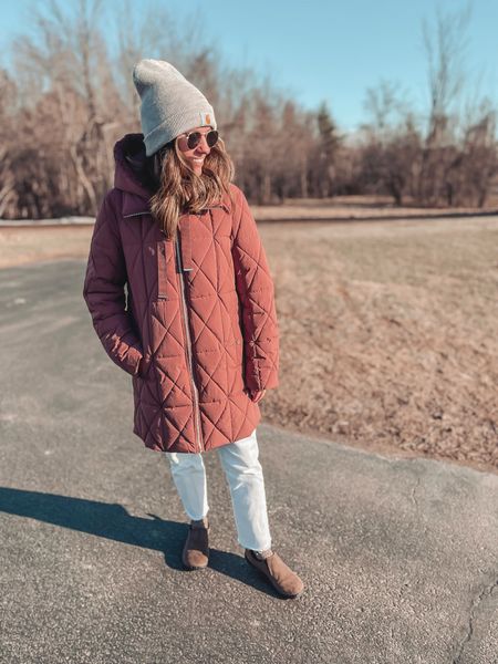 I love this berry colored coat! So cute and the sherpa lining is so cozy 

#LTKSeasonal #LTKfindsunder100 #LTKstyletip