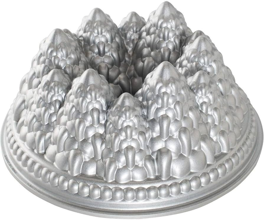Nordic Ware Pine Forest Bundt, Sparkling Silver, 9 Cup | Amazon (US)