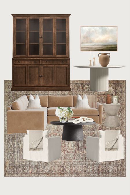 Traditional living room modern traditional family room neutral sectional 

#LTKfamily #LTKstyletip #LTKhome