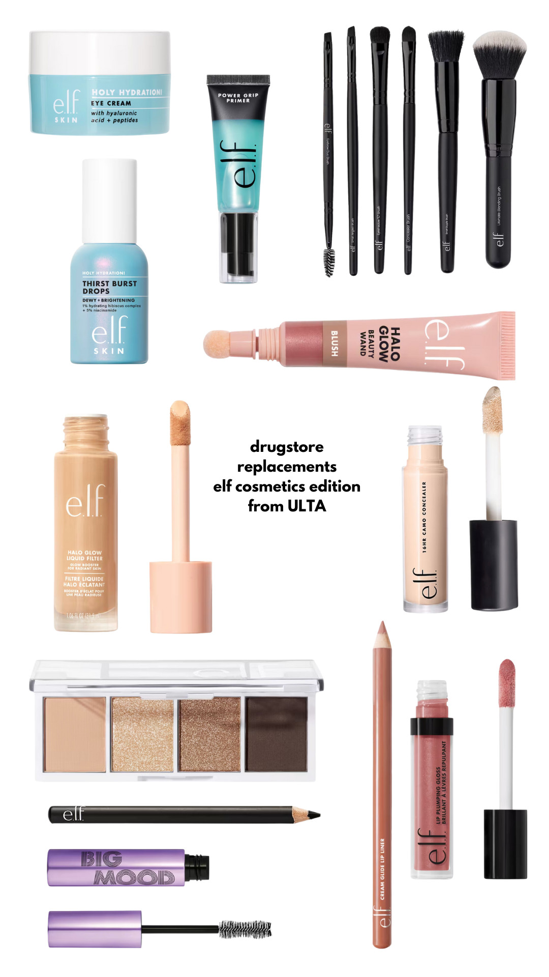 Shopping Cart Wednesday: Drugstore replacements - I've been seeing a lot of makeup tutorials with elf cosmetics which you can get at ULTA so I created a cart for $100 of (almost) everything you need 

 #LTKFindsUnder50 #LTKStyleTip #LTKBeauty