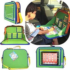 Kids Backseat Travel Tray Organizer Holds Crayons Markers an iPad Kindle or Other Tablet. Great f... | Amazon (US)