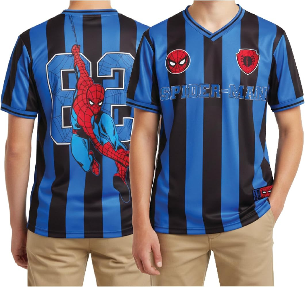 Marvel Spider-Man Boys Baseball Jersey - Novelty Fashion Vintage Sports Spidey Graphic Shirt Jers... | Amazon (US)