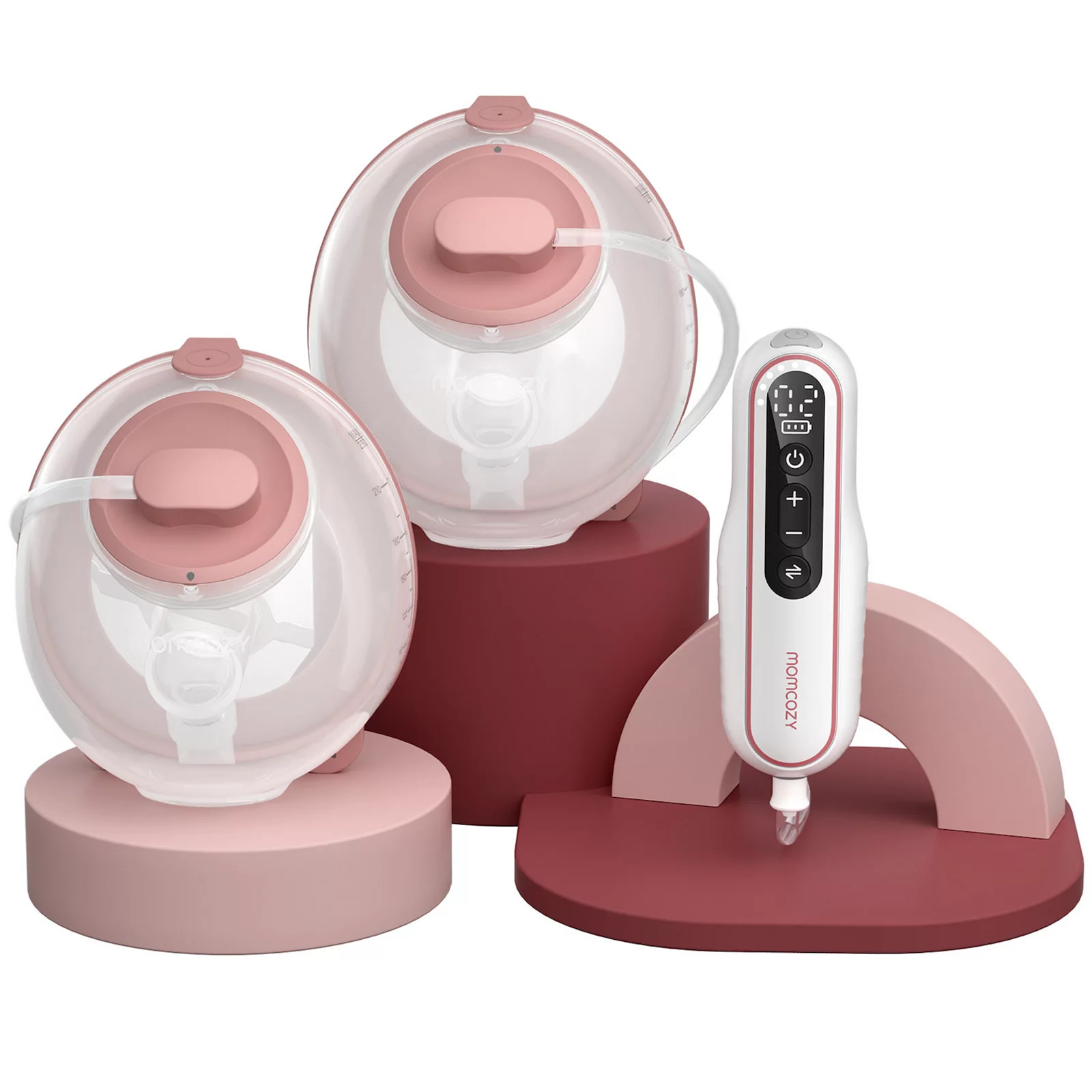 Momcozy Ultra-Light Hands Free Breast Pump V2 Pro, Cozy Red | Kohl's