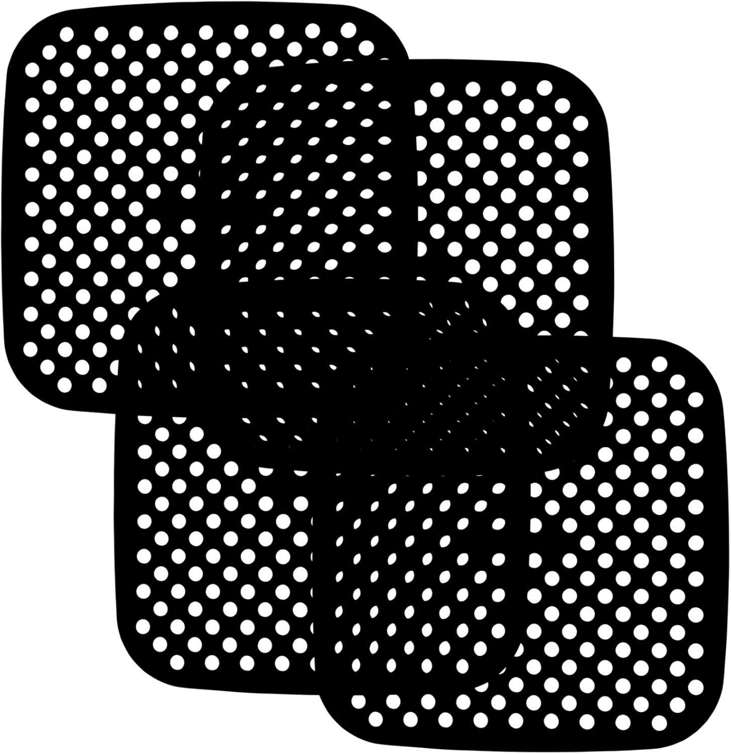 Air Fryer Liners, Reusable Air Fryer Silicone Liners, Square 8.5" Silicone Air Fryer Liners Pack ... | Amazon (US)