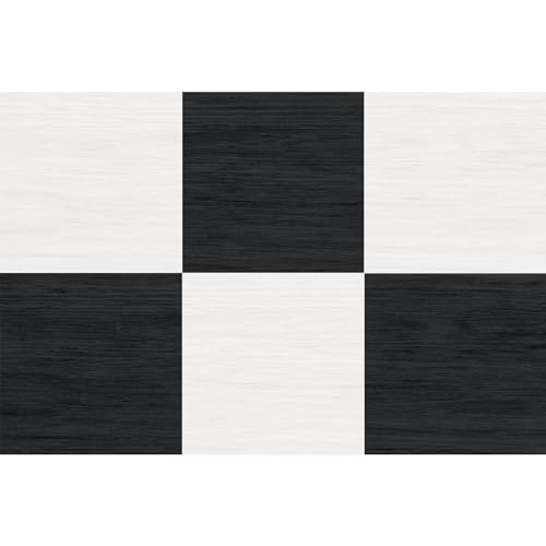 FloorPops x Chris Loves Julia 12-in by 12-in Lawrence Black Peel and Stick Floor Tiles, FP5059 | Amazon (US)