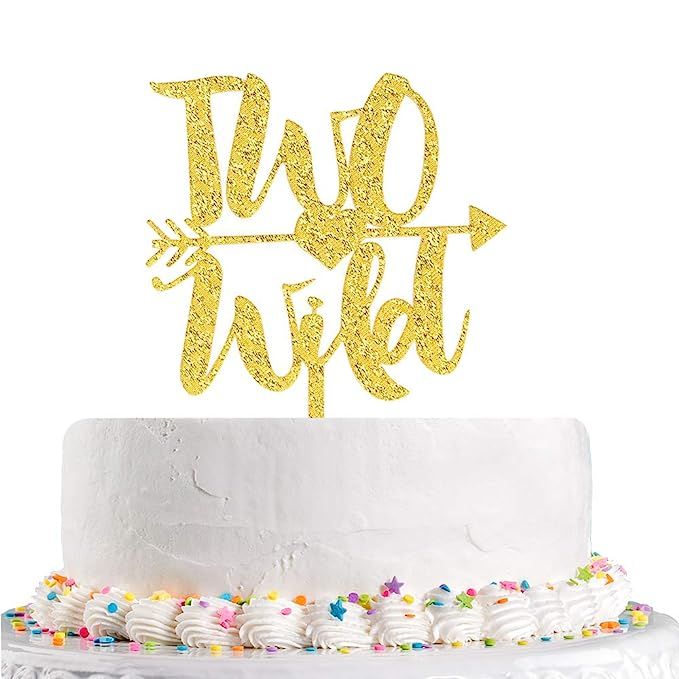 Wild Two With Arrow Cake Topper - 2nd Birthday Cake Toppers - Baby Birthday Baby shower cake topp... | Amazon (US)
