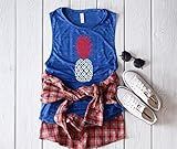 pineapple fourth of July top patriotic pineapple cute womens 4th of july shirt tank top | Amazon (US)