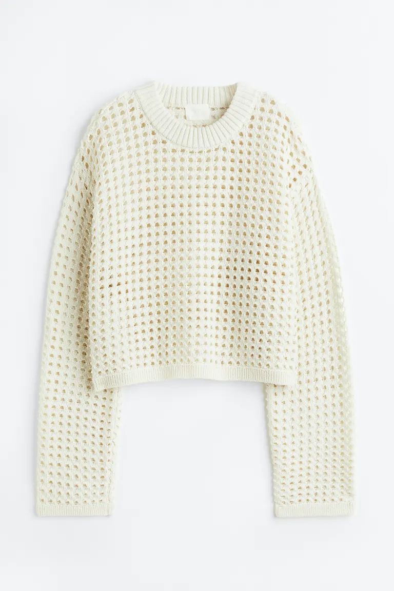 Pointelle-knit Sweater | H&M (US)