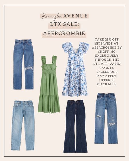 Shop the LTK sale! Save 25% at Abercrombie when you shop through the LTK app!

#LTKSale #LTKstyletip #LTKFind